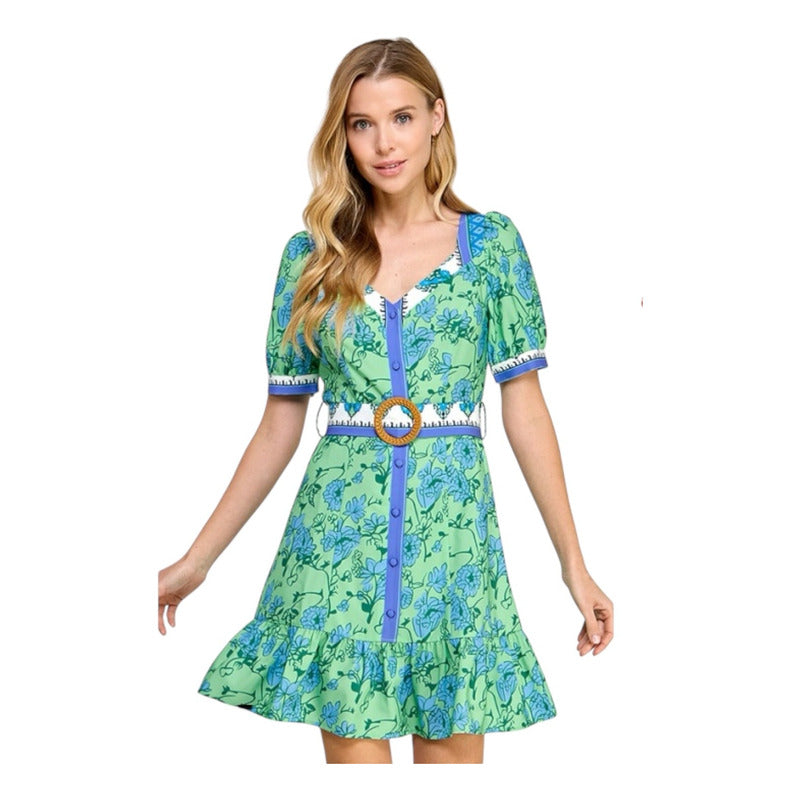 Vestido Corto Floral