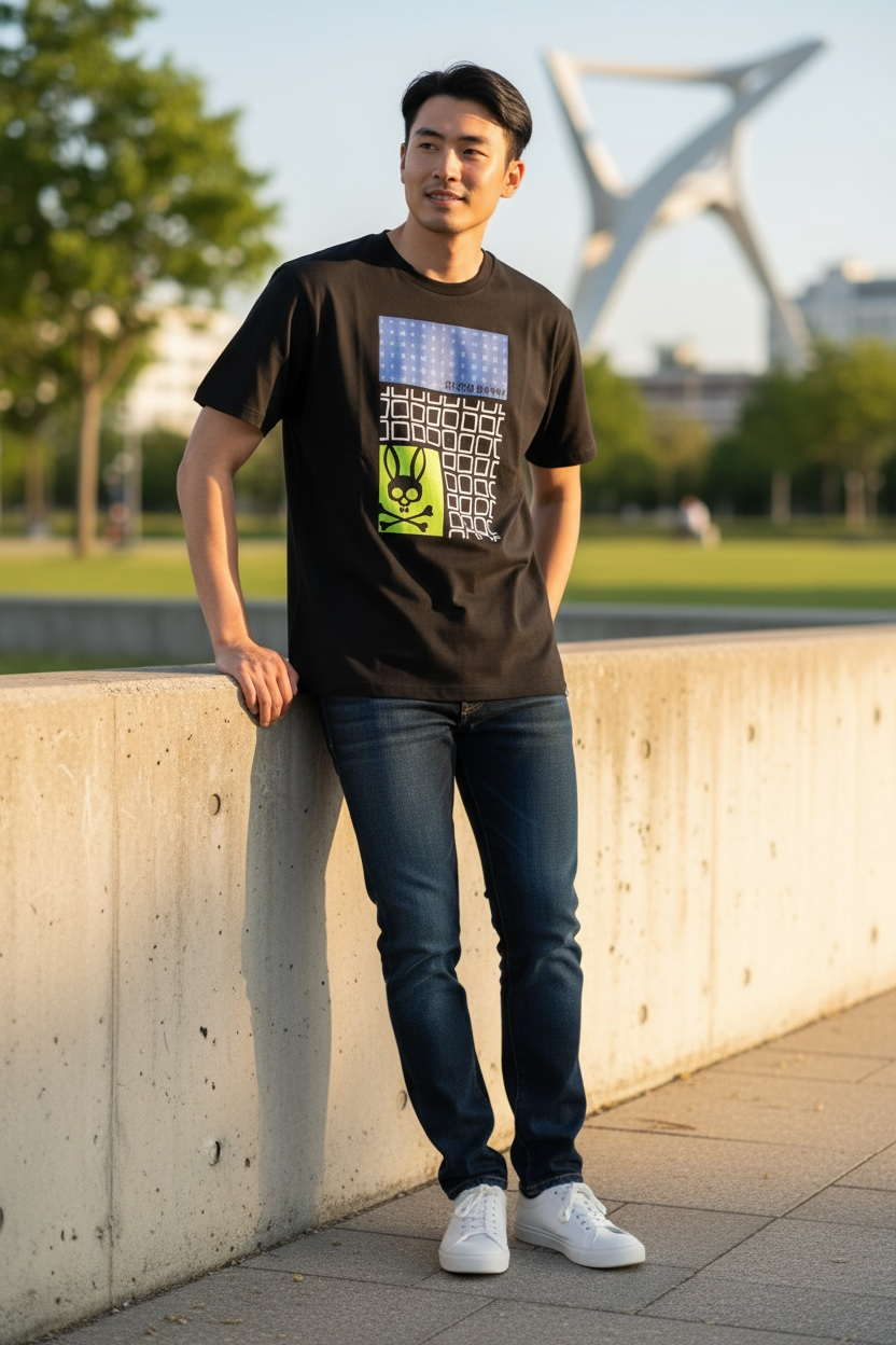 Playera Psycho Bunny hombre