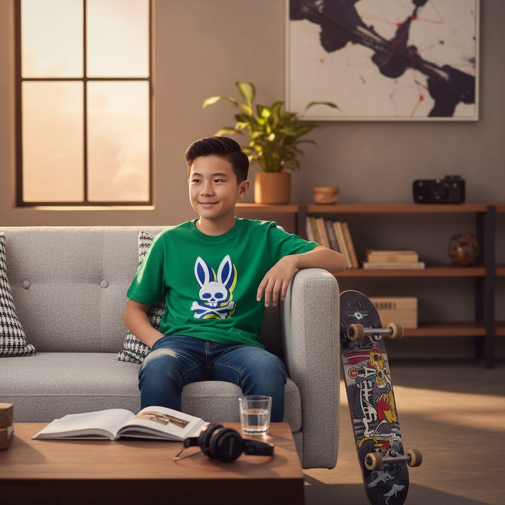 Playera Psycho Bunny niño