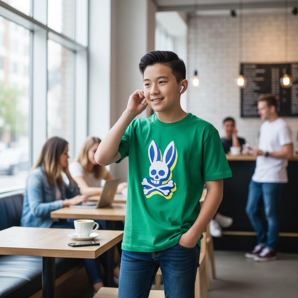 Playera Psycho Bunny niño