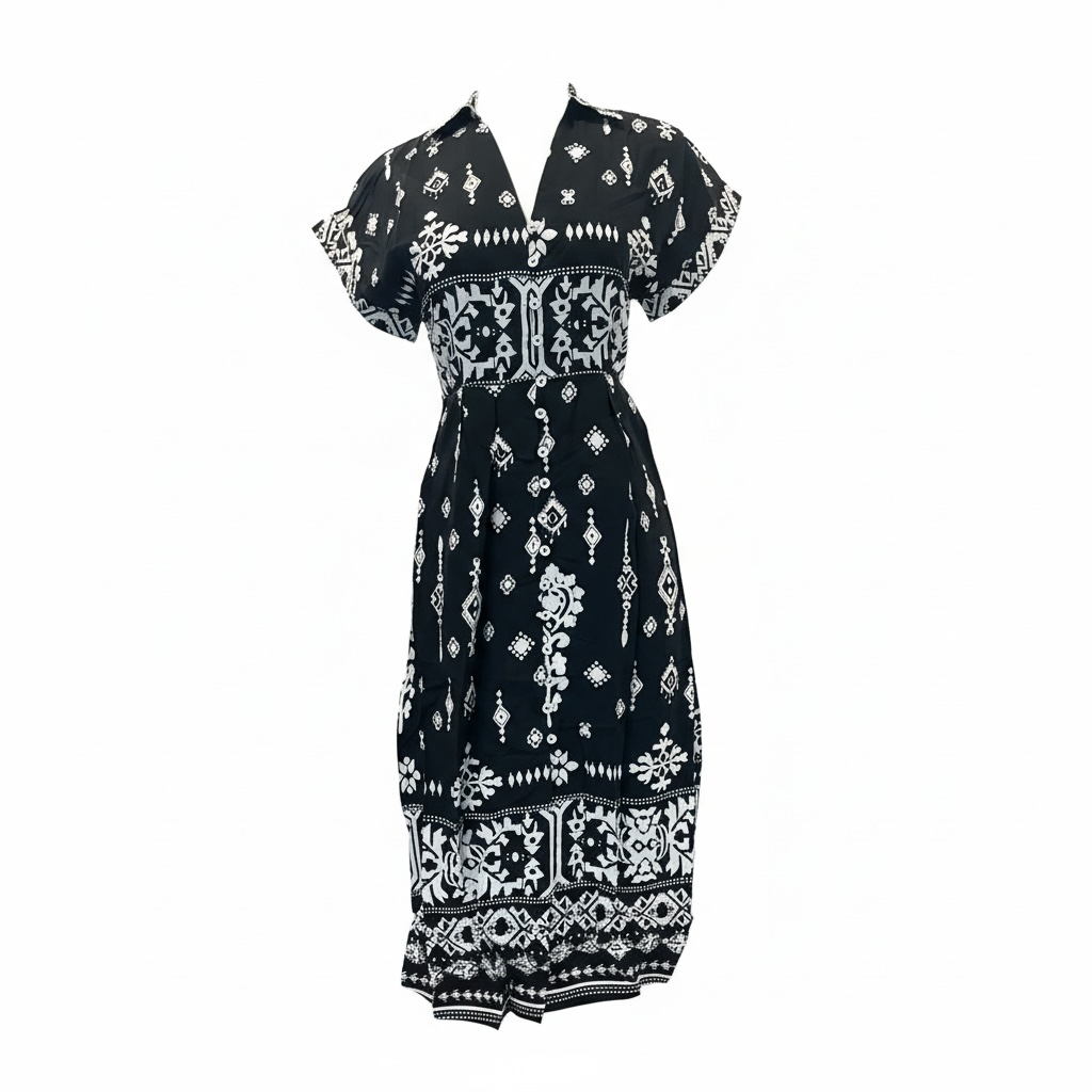 Vestido Midi Estampado