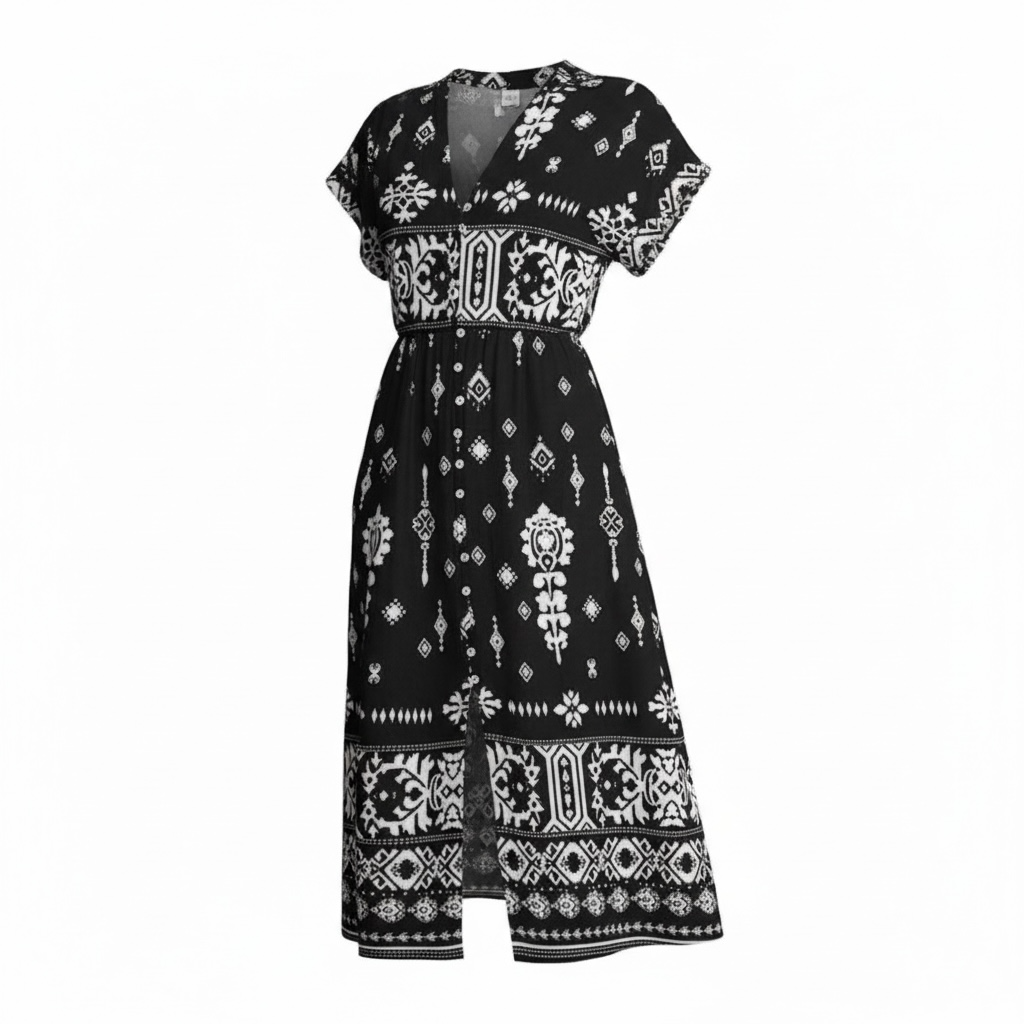 Vestido Midi Estampado